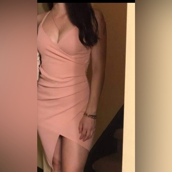 Pink Formal Mini Dress - Picture 2 of 2